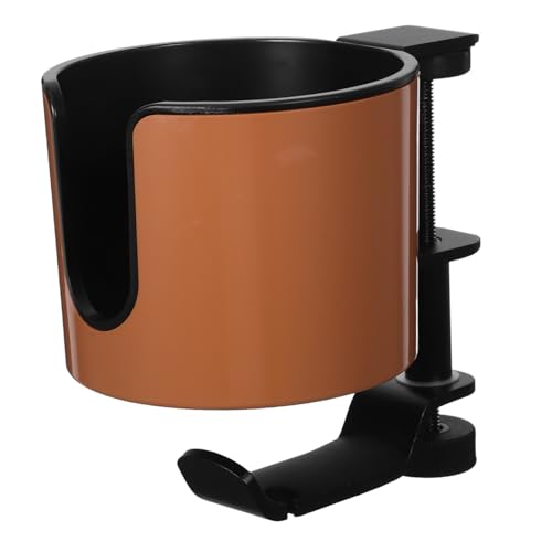 ROMISBABA Desk Clamp Cup Holder mit Drehbarem Kopfhörerhaken Verstellbarer Tischhalter für Tassen und Headsets Multifunktionale Organizer-lösung für Büro Gaming und Schreibtisch von ROMISBABA