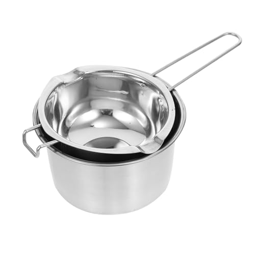 ROMISBABA Doppelkessel Schmelzpot Edelstahl Wasserbad Topf Butter Schokolade Candy Melzbehälter mit Rutsch Haken und Glatter Oberfläche für Backen und Kochen ROMISBABA Doppelkessel Schmelzpot Edelstahl Wasserbad Topf Butter Schokolade Candy Melzbehälter mit Rutsch Haken und Glatter Oberfläche für Backen und Kochen von ROMISBABA