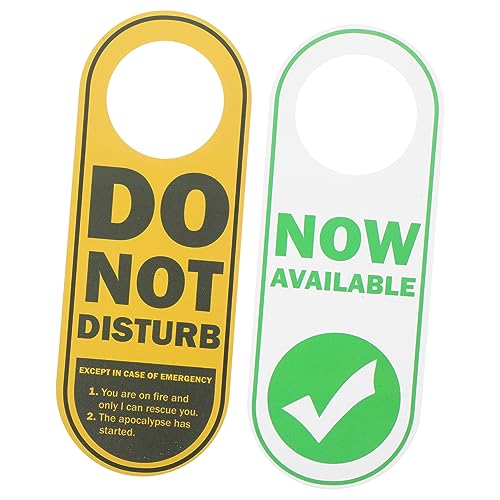 ROMISBABA Doppelseitiges Türschild Bitte nicht Stören aus PVC Hotel Türanhänger mit Klarer Schrift Robustes Büro und Hotel Zimmer Schild Beidseitig Bedruckt Einfach Anzubringen von ROMISBABA