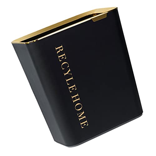 ROMISBABA Eckiger Abfalleimer mit Druckringdeckel Großer Papierkorb für Küche und Bad Einfacher Praktischer Mülleimer aus Hochwertigem Material für Haushalt und Büro von ROMISBABA