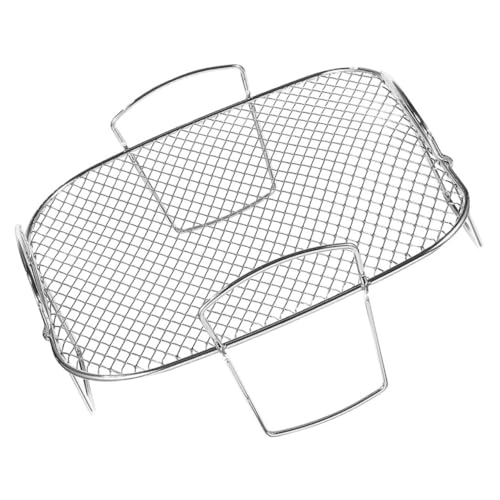 ROMISBABA Edelstahl Airfryer Grillrost Hitzebeständig Glatt Poliert Multifunktional Küchenzubehör für Heißluftfritteuse zum Grillen und Dehydrieren für Grillliebhaber ROMISBABA Edelstahl Airfryer Grillrost Hitzebeständig Glatt Poliert Multifunktional Küchenzubehör für Heißluftfritteuse zum Grillen und Dehydrieren für Grillliebhaber von ROMISBABA