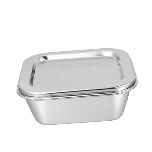 ROMISBABA Edelstahl Butterdose Quadratisch mit Deckel Frischhaltedose aus Edelstahl Große Aufbewahrungsbox für Butter und Lebensmittel Luftdicht Leicht zu Reinigen Küchenbehälter für ROMISBABA Edelstahl Butterdose Quadratisch mit Deckel Frischhaltedose aus Edelstahl Große Aufbewahrungsbox für Butter und Lebensmittel Luftdicht Leicht zu Reinigen Küchenbehälter für von ROMISBABA