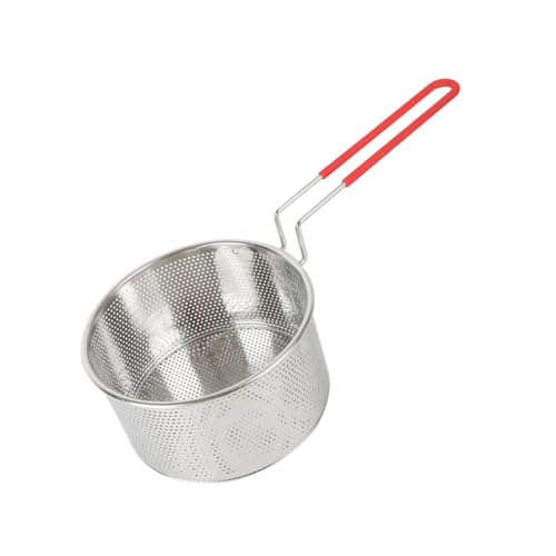 ROMISBABA Edelstahl Colander Sieb mit Hitzebeständigem Griff Fein Gelochter Nudel Frittierfilter für Küche Restaurant Schnelles Abtropfen von Öl und Wasser ROMISBABA Edelstahl Colander Sieb mit Hitzebeständigem Griff Fein Gelochter Nudel Frittierfilter für Küche Restaurant Schnelles Abtropfen von Öl und Wasser von ROMISBABA