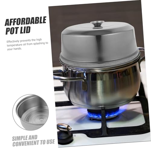 ROMISBABA Edelstahl Dampfgarer Deckel mit Griff Lebensmittelecht Rostfrei Spülmaschinenfest Hitzebeständig Vielseitig für Dampfgarer Serviertabletts und BBQ Geeignet Sicherer Schutz für ROMISBABA Edelstahl Dampfgarer Deckel mit Griff Lebensmittelecht Rostfrei Spülmaschinenfest Hitzebeständig Vielseitig für Dampfgarer Serviertabletts und BBQ Geeignet Sicherer Schutz für von ROMISBABA