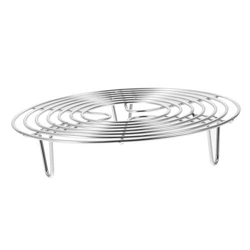 ROMISBABA Edelstahl Dampfgarer Einsatz Rund Multifunktionaler Dampfeinsatz für Kochtöpfe Stabiler Steamer Halter Niedrig zum Dämpfen von Gemüse Brötchen und Dim Sum ROMISBABA Edelstahl Dampfgarer Einsatz Rund Multifunktionaler Dampfeinsatz für Kochtöpfe Stabiler Steamer Halter Niedrig zum Dämpfen von Gemüse Brötchen und Dim Sum von ROMISBABA