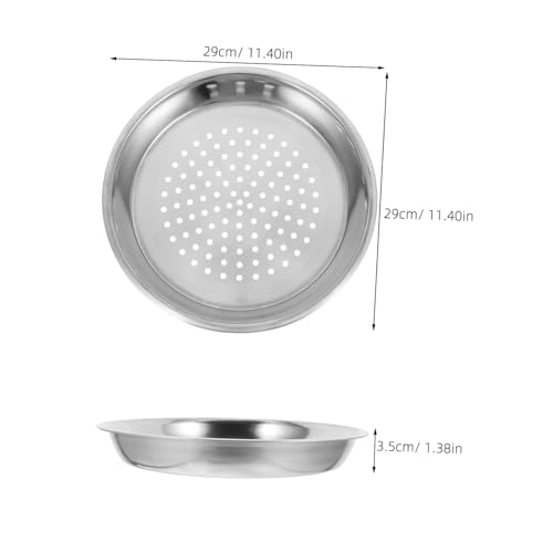 ROMISBABA Edelstahl Dampfkorb Dämpfeinsatz mit Löchern Dicke und Tiefe Steamer Platte für Gemüse Reis Wonton Platzsparendes Design Langlebig und Leicht zu Reinigen für Hausgebrauch ROMISBABA Edelstahl Dampfkorb Dämpfeinsatz mit Löchern Dicke und Tiefe Steamer Platte für Gemüse Reis Wonton Platzsparendes Design Langlebig und Leicht zu Reinigen für Hausgebrauch von ROMISBABA