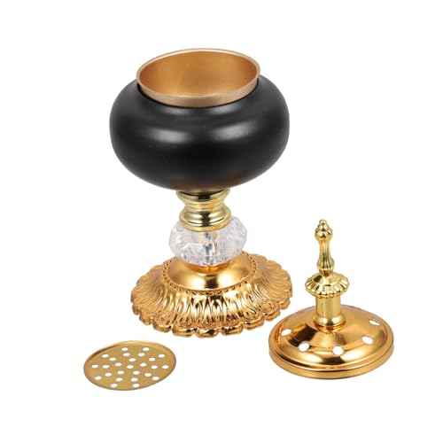 ROMISBABA Edelstahl Duftlampe Aromabrenner mit Filigranem Hohlraum Design Dekorativer Kerzenhalter für Ätherische Öle Kompakt und Praktisch für Wohn und Arbeitsräume ROMISBABA Edelstahl Duftlampe Aromabrenner mit Filigranem Hohlraum Design Dekorativer Kerzenhalter für Ätherische Öle Kompakt und Praktisch für Wohn und Arbeitsräume von ROMISBABA