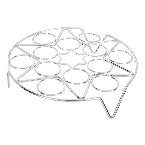 ROMISBABA Edelstahl Eier Dämpfer Rack Hitzebeständig Mehrzweck Dampfgareinsatz für Küche Leicht Reinigung Kompakt und Langlebig für Gemüse und Eier Steamer von ROMISBABA