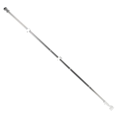 ROMISBABA Edelstahl Fahnenmast Set Wetterfest Stabiles Outdoor Flaggenstangen Komplettset mit Weißem Fuß und Halterungen für Wandmontage ROMISBABA Edelstahl Fahnenmast Set Wetterfest Stabiles Outdoor Flaggenstangen Komplettset mit Weißem Fuß und Halterungen für Wandmontage von ROMISBABA