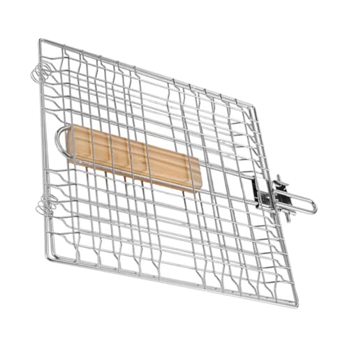 ROMISBABA Edelstahl Fischgrillkorb Faltbar Grillrost mit Langem Griff für Bbq Grillfleisch Gemüse Outdoor Party Camping Zubehör ROMISBABA Edelstahl Fischgrillkorb Faltbar Grillrost mit Langem Griff für Bbq Grillfleisch Gemüse Outdoor Party Camping Zubehör von ROMISBABA