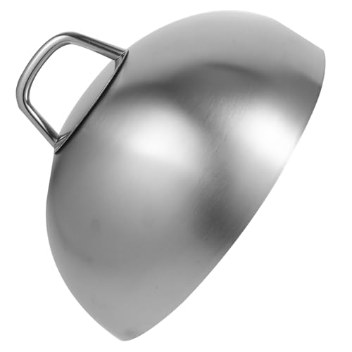 ROMISBABA Edelstahl Food Cover mit Griff Runde Steak Dome Abdeckhaube für Grill und Haushalt Fettabweisende Schutzhaube für Fleisch und Speisen Vielseitig Einsetzbar in Küche Restaurant von ROMISBABA