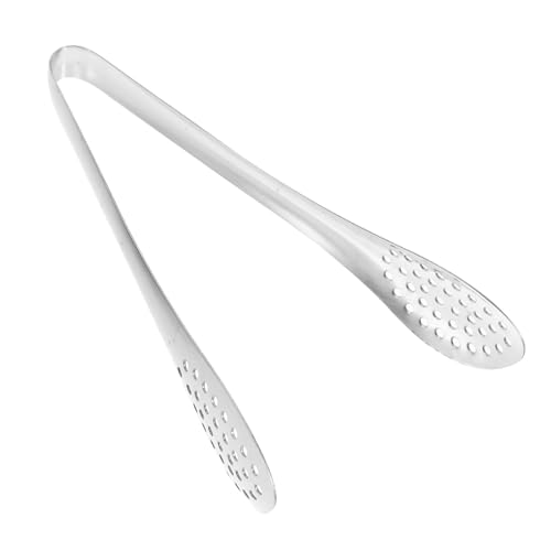 ROMISBABA Edelstahl Food Tong Küchenzange mit Hitzebeständigem Griff Ergonomisch Vielseitig für Grill Backen Servieren für Bbq und Salate Praktische Küchenhilfe von ROMISBABA