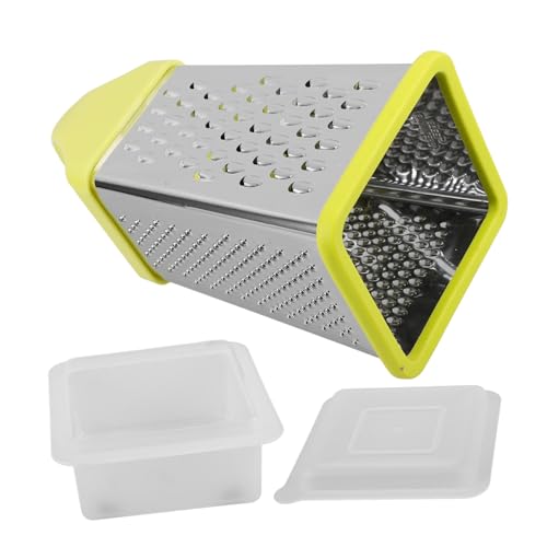 ROMISBABA Edelstahl Gemüse Käsereibe mit Rutschfestem Griff und Aufbewahrungsbox Multifunktionaler Küchenhobel für Schneiden Reiben Schälen und Zerdrücken von Obst und Gemüse Grün ROMISBABA Edelstahl Gemüse Käsereibe mit Rutschfestem Griff und Aufbewahrungsbox Multifunktionaler Küchenhobel für Schneiden Reiben Schälen und Zerdrücken von Obst und Gemüse Grün von ROMISBABA