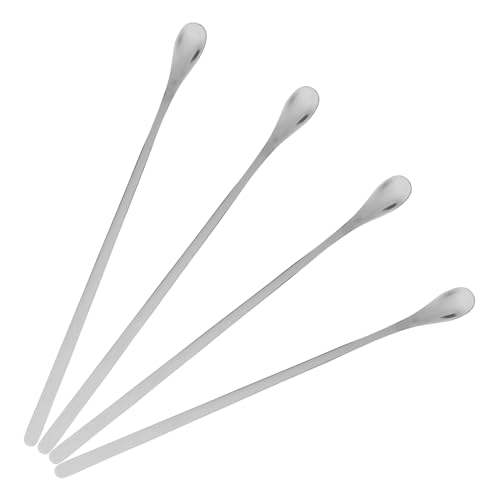 ROMISBABA Edelstahl Kaffeelöffel Lange Griffe Poliert Langlebig Spülmaschinenfest Geeignet für Kaffee Desserts Kalte Getränke Mixing Löffel von ROMISBABA