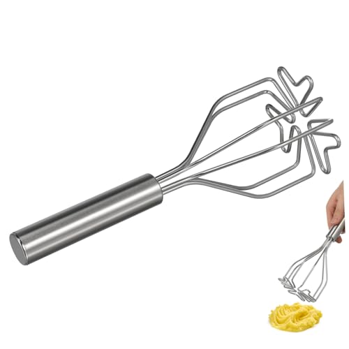 ROMISBABA Edelstahl Kartoffelstampfer Küchenhelfer mit Ergonomischem Griff Robuster Kartoffelpüree Stampfer für Gemüse Kürbis Süßkartoffeln Langlebiges Manuelles Küchenwerkzeug ROMISBABA Edelstahl Kartoffelstampfer Küchenhelfer mit Ergonomischem Griff Robuster Kartoffelpüree Stampfer für Gemüse Kürbis Süßkartoffeln Langlebiges Manuelles Küchenwerkzeug von ROMISBABA