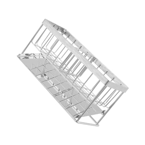 ROMISBABA Edelstahl Küchenregal mit Ablauftablett Langlebiger Organizer für Spüle und Schwamm Platzsparender Aufbewahrungshalter für Waschbecken und Küchenschrank Robustes Spülbecken Regal ROMISBABA Edelstahl Küchenregal mit Ablauftablett Langlebiger Organizer für Spüle und Schwamm Platzsparender Aufbewahrungshalter für Waschbecken und Küchenschrank Robustes Spülbecken Regal von ROMISBABA
