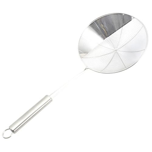ROMISBABA Edelstahl Nudel Ölsieb Löffel mit Hitzebeständigem Griff Multifunktionaler Küchenhelfer für Kochen Braten und Abtropfen von Nudeln Gemüse und Fleisch von ROMISBABA
