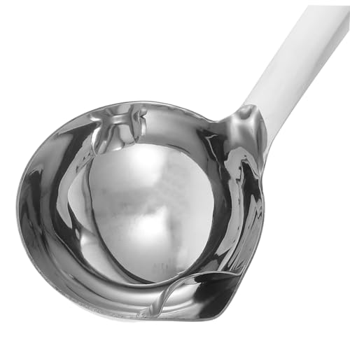 ROMISBABA Edelstahl Ölabscheider Suppenkelle Fetttrenner Löffel mit Großem Fassungsvermögen für Ölfilter und Suppen Vielseitig Einsetzbar zum Filtern von Soßen Eintöpfen und Fettabscheidung ROMISBABA Edelstahl Ölabscheider Suppenkelle Fetttrenner Löffel mit Großem Fassungsvermögen für Ölfilter und Suppen Vielseitig Einsetzbar zum Filtern von Soßen Eintöpfen und Fettabscheidung von ROMISBABA