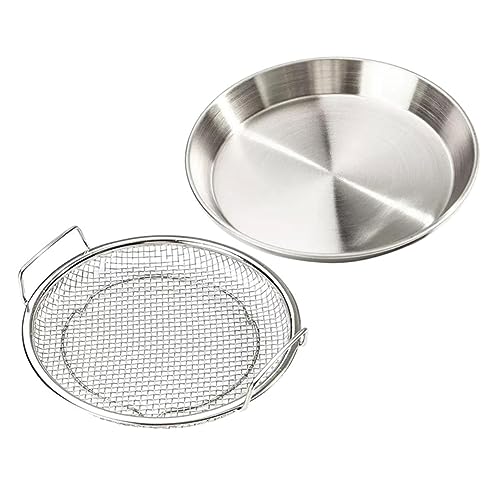 ROMISBABA Edelstahl Ölfilternetz mit Griff Doppeltem Ohr Abtropf und Serviertablett für Frittierte Speisen Vielseitig als Obst und Snackablage Langlebig und Leicht zu Reinigen ROMISBABA Edelstahl Ölfilternetz mit Griff Doppeltem Ohr Abtropf und Serviertablett für Frittierte Speisen Vielseitig als Obst und Snackablage Langlebig und Leicht zu Reinigen von ROMISBABA