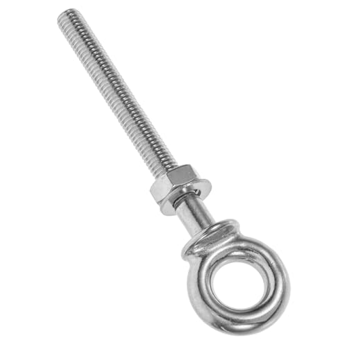 ROMISBABA Edelstahl Ringschraube mit Mutter und Scheibe Rostfrei Hohe Härte Lange Ösenschraube für Befestigungsanwendungen Geeignet für Außenbereich von ROMISBABA