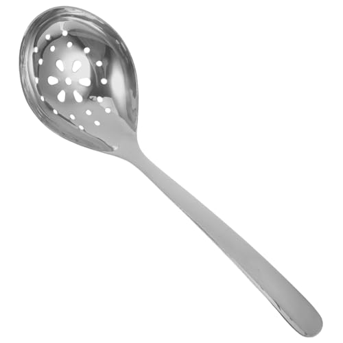 ROMISBABA Edelstahl Schöpflöffel Groß mit Schlitzen Vielseitiger zum Abtropfen und Servieren Robustes Küchenutensil für Haushalt und Gastronomie Leicht zu Reinigen Spülmaschinenfest von ROMISBABA