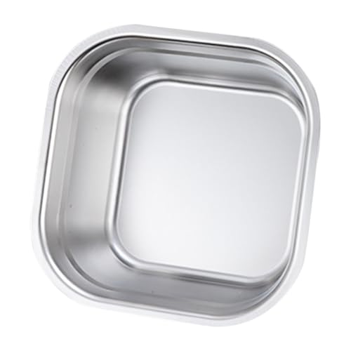 ROMISBABA Edelstahl Waschbecken Quadratisch Großes Fassungsvermögen Multifunktionales Spülbecken für Gemüse Obst und Suppe Robuste Leicht zu Reinigende Küchenschale mit Glatter Oberfläche ROMISBABA Edelstahl Waschbecken Quadratisch Großes Fassungsvermögen Multifunktionales Spülbecken für Gemüse Obst und Suppe Robuste Leicht zu Reinigende Küchenschale mit Glatter Oberfläche von ROMISBABA