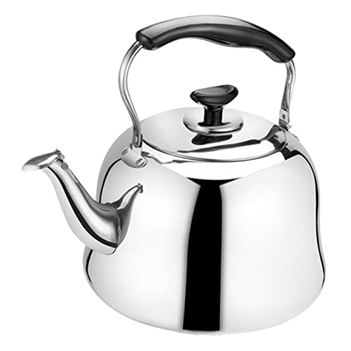 ROMISBABA Edelstahl Wasserkessel mit Pfeifton Sicherer Wasserkocher für Gas und Induktionsherde Küchenwasserkocher Teekessel Leicht zu Reinigen Hitzebeständig Bpa Frei ROMISBABA Edelstahl Wasserkessel mit Pfeifton Sicherer Wasserkocher für Gas und Induktionsherde Küchenwasserkocher Teekessel Leicht zu Reinigen Hitzebeständig Bpa Frei von ROMISBABA