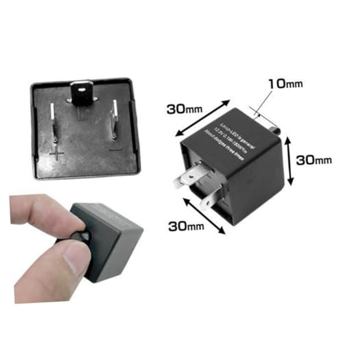 ROMISBABA Einstellbarer Frequenz Auto Blinkerrelais Pin Flasher Relais Schwarz Geeignet für Warnlicht Stabile Leistung Spannung Lange Lebensdauer ROMISBABA Einstellbarer Frequenz Auto Blinkerrelais Pin Flasher Relais Schwarz Geeignet für Warnlicht Stabile Leistung Spannung Lange Lebensdauer von ROMISBABA