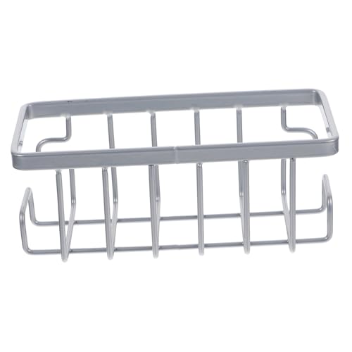 ROMISBABA Eisen Saugnapf Schwammhalter Küchenspüle Organizer Hängend Rostfrei Multifunktional Ablage für Spülschwamm Bürste Seife von ROMISBABA