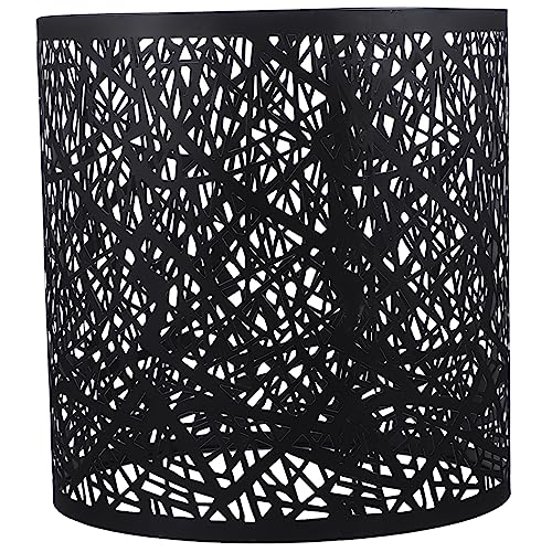 ROMISBABA Eisenlampenschirm Modern Schwarz Hohles Design für Tischlampen und Deckenleuchten Langlebig und Leicht Einfache Installation für Wohnzimmer und Schlafzimmer von ROMISBABA