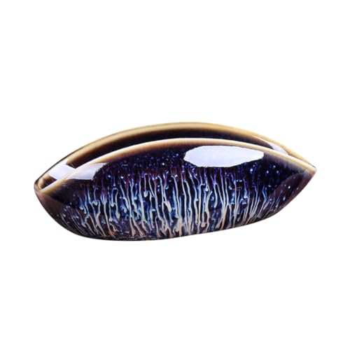 ROMISBABA Eleganter Keramik Teeblatt Halter Handgefertigt Teezubehör für Zuhause Glatte Oberfläche Passend für Duft Loser Tee Stilvolles Vintage Design für Teezeremonie von ROMISBABA