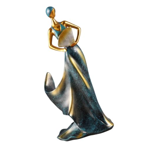 ROMISBABA Elegantes Resin Weinflaschenregal Weinhalter Weinflaschenständer für Weinliebhaber Weinaufbewahrung Kunstvolles Flaschen Display für Küchenarbeitsplatten Blau von ROMISBABA