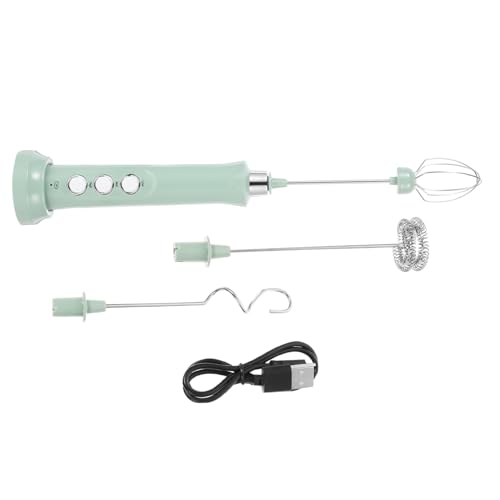ROMISBABA Elektrischer Milchaufschäumer Handheld USB Wiederaufladbar Mini Milchfrother mit Geschwindigkeitsstufen Tragbarer Milchmixer für Kaffee Latte Cappuccino Grün ROMISBABA Elektrischer Milchaufschäumer Handheld USB Wiederaufladbar Mini Milchfrother mit Geschwindigkeitsstufen Tragbarer Milchmixer für Kaffee Latte Cappuccino Grün von ROMISBABA