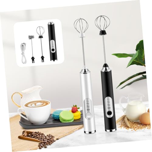 ROMISBABA Elektrischer Milchaufschäumer Handmixer Kabellos Gang Variabel Einstellbar mit Zwei Aufsätzen für Sahne Eier und Kaffee Tragbar USB Wiederaufladbar Kompakt für Wiederverwendbar ROMISBABA Elektrischer Milchaufschäumer Handmixer Kabellos Gang Variabel Einstellbar mit Zwei Aufsätzen für Sahne Eier und Kaffee Tragbar USB Wiederaufladbar Kompakt für Wiederverwendbar von ROMISBABA