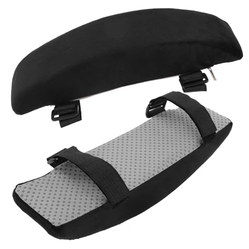 ROMISBABA Ergonomische Dicke Armlehnenpolster aus Hochelastischem Rutschfestes Design Verstellbare Armauflagen für Bürostühle Home Office und Gaming Stuhl Zubehör von ROMISBABA