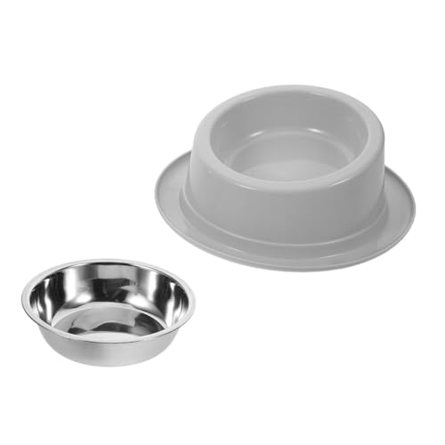 ROMISBABA Ergonomischer Erhöhter Edelstahlnapf mit Rutschfester Basis und Schräge Kante für Katzen und Kleine Hunde Schont Nacken Geeignet für Nass und Trockenfutter Stilvolles Design von ROMISBABA