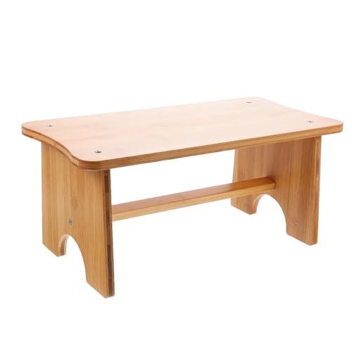 ROMISBABA Ergonomischer Fußhocker aus Holz für Büro und Zuhause Rutschfester Fußstütze für Erwachsene Multipurpose Beinhocker für Entspanntes Sitzen und Verbesserte Haltung Tragbar und von ROMISBABA