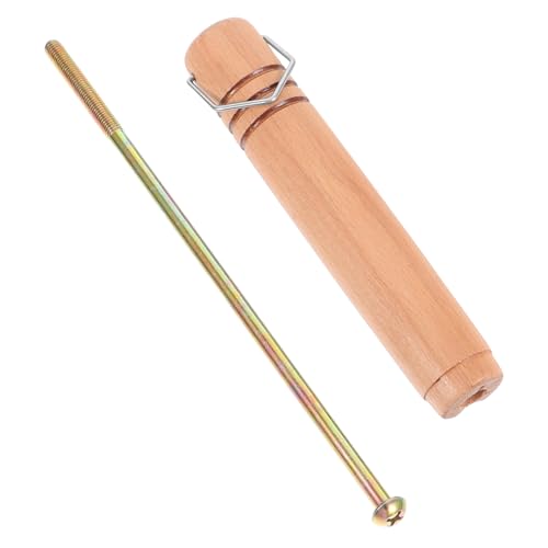 ROMISBABA Ergonomischer Topfgriff aus Holz und Edelstahl Hitzebeständig Komfortabel für Kochgeschirr Ersatzgriff für Suppentöpfe Wok Pfannen Küchenzubehör Elegant und Sicher von ROMISBABA