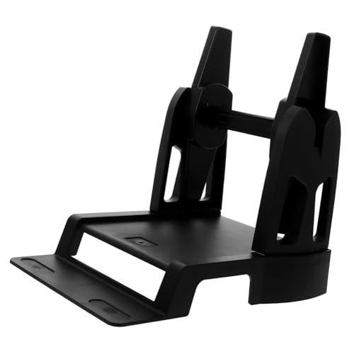 ROMISBABA Externer Etikettenhalter für Große Rollen Manueller Aufwickler aus Stabiler Printer Label Holder für Barcode Drucker und Thermopapier Schwarz Langlebig und Einfach zu Bedienen von ROMISBABA