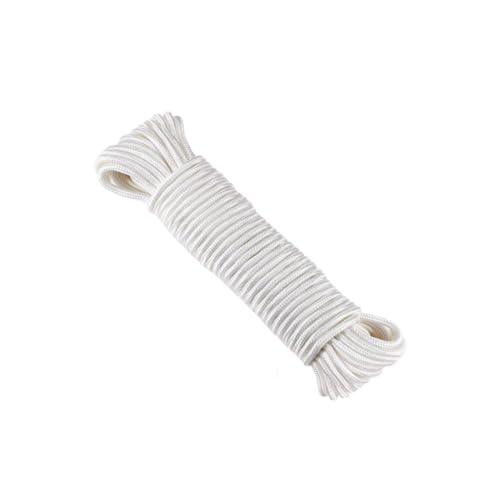 ROMISBABA Fahnenpol -hubseil Geflochtener Polyester Garten Hängend Flaggenmast Im Freien Fahnenmastteile Stangen Fahnenstange Fall Flag -Pole Halyard -seilset Halyards Seil Weiß von ROMISBABA