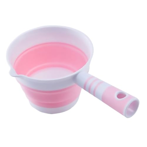 ROMISBABA Faltbare Wasserschöpfkelle mit Rutschfestem Griff aus Sicherem Material Großer Kapazität Platzsparend durch Aufhängefunktion Praktischer Küchenlöffel für Vielseitigen Gebrauch von ROMISBABA