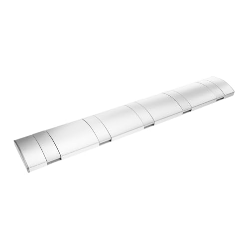 ROMISBABA Faltbarer Wandhaken Garderobenhaken Metall Wandmontage Klappbar Platzsparend für Flur Bad Schlafzimmer Vielseitig Nutzbar Modernes Design Silber Haken von ROMISBABA