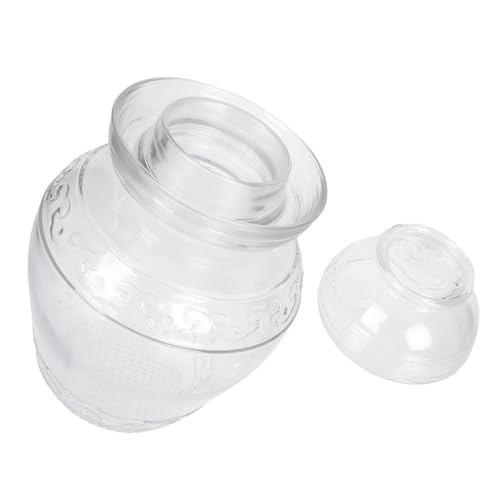 ROMISBABA Fermentierglas mit Deckel Dickwandiger Glasbehälter mit Großem Mund für Kimchi und Sauerkraut Luftdichter Einmachbehälter zur Haltbarmachung von Gemüse Transparentes ROMISBABA Fermentierglas mit Deckel Dickwandiger Glasbehälter mit Großem Mund für Kimchi und Sauerkraut Luftdichter Einmachbehälter zur Haltbarmachung von Gemüse Transparentes von ROMISBABA