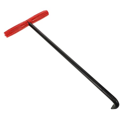 ROMISBABA Förmiger Schachtdeckelhaken Ergonomischem Griff Robustes Manhole lifting tool für Schwere Kanaldeckel Vielseitig Einsetzbar für Rollladen Schiebetüren Lang Inklusive Schutzüberzug von ROMISBABA