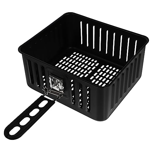 ROMISBABA Frittierkorb für Heißluftfritteuse Quadratischer Langlebiger Food Basket aus Hochwertigem Material Spülmaschinenfest Ergonomischer Griff Einfach zu Reinigen Vielseitiges von ROMISBABA