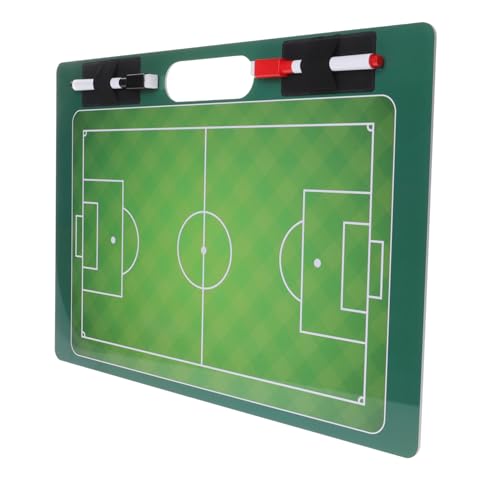 ROMISBABA Fußball Coaching Board PVC Tragbar Trocken Abwischbar Spielübersicht Für Ganzes Spiel Und Trainer Sport Training Werkzeug von ROMISBABA