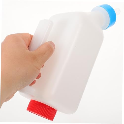 ROMISBABA Futterflasche für Lämmer und Kälber mit Aufhängehaken Wiederverwendbarer Sauger Transparentes Milchflaschen Haustierpflege und Nutztieraufzucht Leicht zu Reinigen Zeitsparend von ROMISBABA