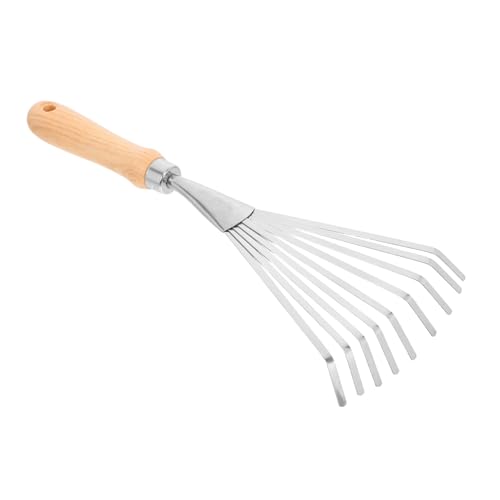 ROMISBABA Gartenrechen mit Holzstiel Robuster Laubrechen für Garten und Langlebiges Gartengerät mit Dichtem Zähnen zum Effektiven Entfernen von Laub und Wetterbeständig und Praktisch ROMISBABA Gartenrechen mit Holzstiel Robuster Laubrechen für Garten und Langlebiges Gartengerät mit Dichtem Zähnen zum Effektiven Entfernen von Laub und Wetterbeständig und Praktisch von ROMISBABA