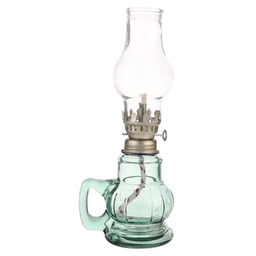 ROMISBABA Glas Kerosinlampe Vintage Tischlampe Transparent Stilvolle Öllampe für Zuhause Notbeleuchtung Deko Wohnzimmer Schlafzimmer ROMISBABA Glas Kerosinlampe Vintage Tischlampe Transparent Stilvolle Öllampe für Zuhause Notbeleuchtung Deko Wohnzimmer Schlafzimmer von ROMISBABA