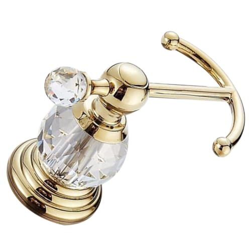 ROMISBABA Goldener Wandhaken aus hochwertigem Metall Kratzfest für Handtücher und Mäntel Einfache Montage an Tür und Wand für Badezimmer Küche Schlafzimmer und Garderobe Langlebig und von ROMISBABA